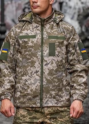 Куртка тактическая камуфляжная softshell мм14 пиксель 54