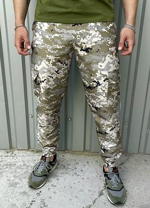 Штаны мужские брюки тактические военные пиксель l