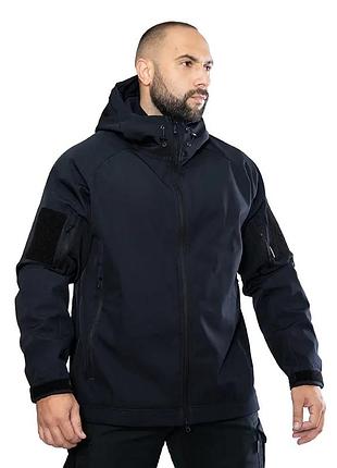 Куртка тактическая для полиции stalker softshell темно-синяя xl