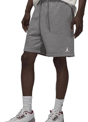 Шорти чоловічі air jordan brooklyn fleece grey fv7285-091
