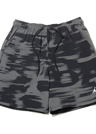 Шорти чоловічі air jordan printed shorts grey/black fv7237-068