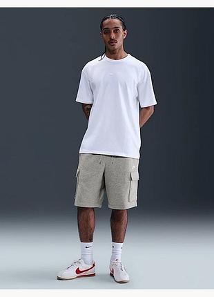Шорти чоловічі nike club fleece cargo white fn3525-063