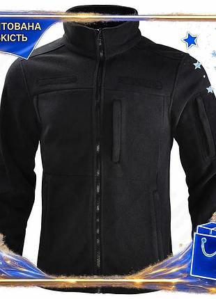 ★➚тактическая флисовая кофта han-wild hw012 черная 3xl для военнослужащих мужская флиска утепляющая кофта