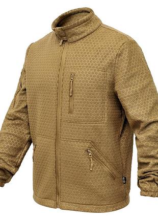 Флісова кофта militex windblock tactical coyote mod. 4 xl (54)