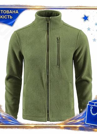 ★➚тактическая кофта lesko флисовая 2xl зелёная для мужчин зимняя тёплая одежда свитер для активного отдыха