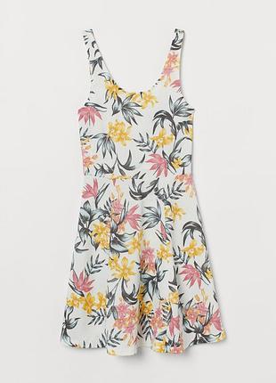 Платье из плотного трикотажа для женщины h&m 0681180032 38(s) комбинированный