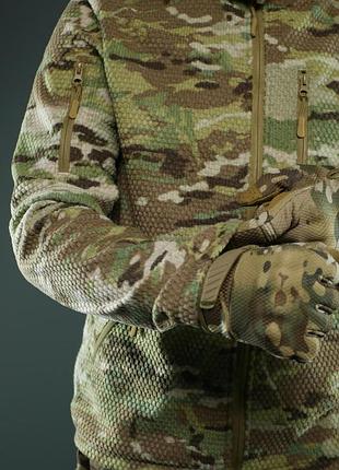 Флисовая кофта militex windblock tactical mod. 5 multicam m 8