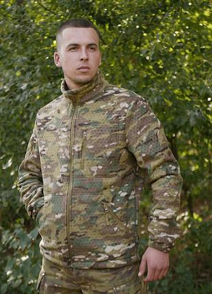 Флисовая кофта militex windblock tactical multicam mod. 4 s(48) 8