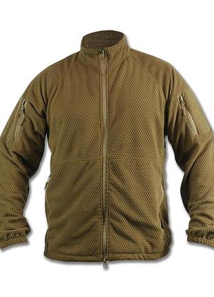 Флисовая кофта militex windblock tactical coyote mod.6 xl