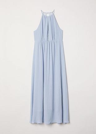 Сукня довге з підкладкою для жінки h&m 0614423-001 52(2xl) блакитний