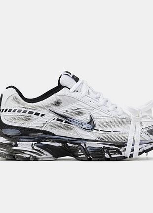 Белые кроссовки унисекс nike initiator custom white black х найк 42