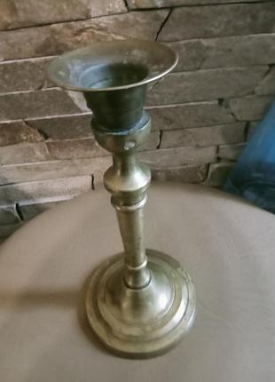 Подсвечник латунный
