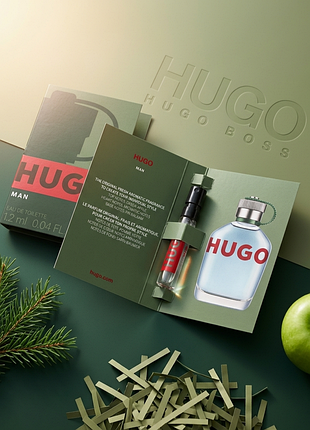 Пробник оригінал, 1.2 мл hugo man від hugo boss - парфум для чоловіків