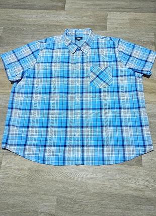 Мужская рубашка с коротким рукавом jacamo , размер 3xl , 100% хлопок
