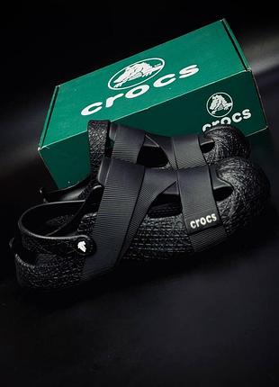 Crocs echo clog tripple black кроксы мужские черные 44