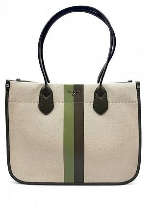 Сумка жіноча michael kors heidi 30s2gh6t3c olive multi lg tote