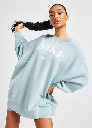 Оригінал спортивна кофта nike wmns oversized fleece sweatshirt 	dq5106-366 оригинал найк