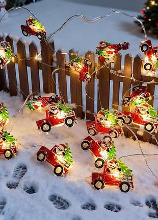 Різдвяні казкові вогні yeahboom 3м 30 led санта-клаус
