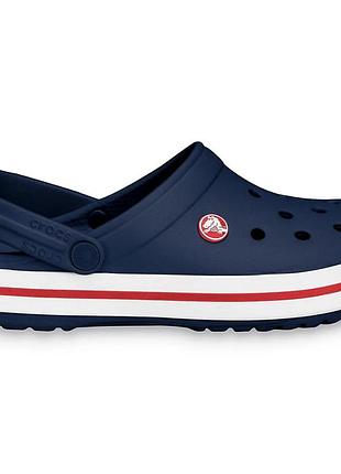 Crocs crocband navy original, крокси крокбенд темно сині чоловічі жіночі чоловічі оригінал + коробка m6/w8