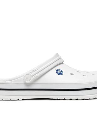 Crocs crocband white original, кроксы крокбенд белые мужские женские унисекс оригинал + коробка