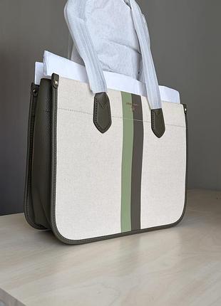 Сумка жіноча michael kors heidi 30s2gh6t3c olive multi lg tote