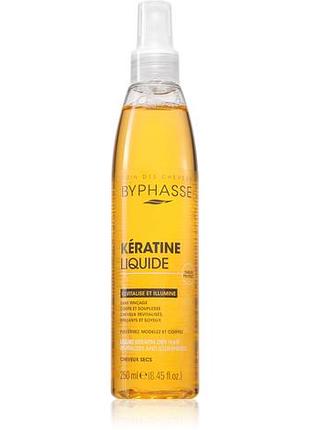 Byphasse liquid keratin захисний засіб для сухого і пошкодженого волосся 250 мл