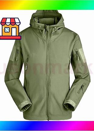 Bs тактическая куртка soft best mix shell a001 green xl bas77/n