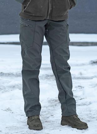 Женские тактические штаны softshell на флисе 44, олива