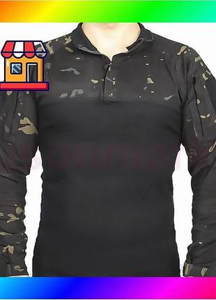 Bs сорочка тактична бокс best mix pave hawk ply-11 camouflage black s bas77/n