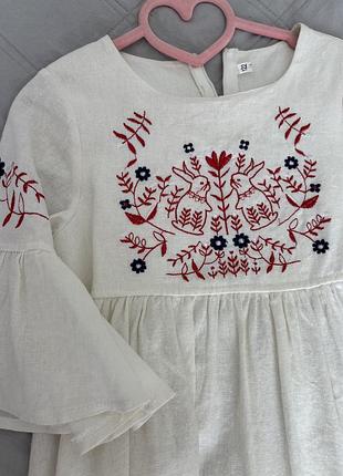 Вишита сукня мережка