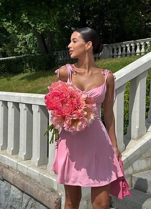 Легка жіноча рожева сукня💔