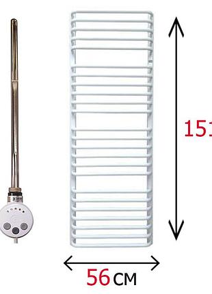 Электрический полотенцесушитель белый 1510х560 terma alina