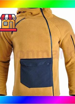 Bs тактическая флисовая толстовка best mix han-wild hw021 sand khaki 2xl bas77/n