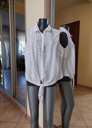 Котоновая рубашка 👕 прошва большого размера
