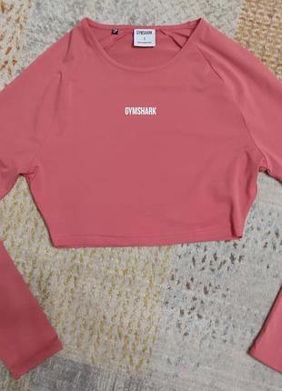 Спортивний кроп реглан кофта укорочена gymshark