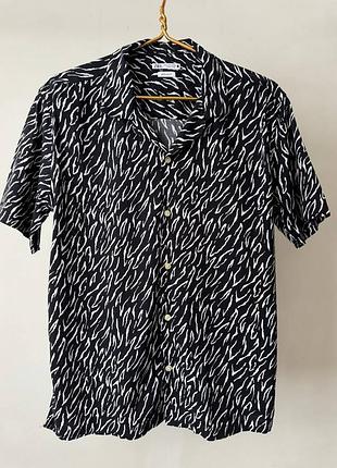 Шикарна гавайська сорочка zara, розмір m