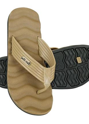 Вьетнамки mil-tec combat sandals/ повседневные качественные вьфетнамки/ мужские шлепанцы для пляжа/ койот