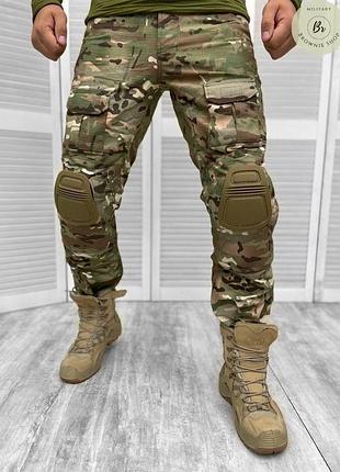 Військові штани зі знімними наколінниками idogear g3 мультиком/ тактичні штани для військових (арт. 12311) l