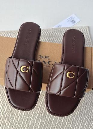 Шльопанці жіночі coach шлепанцы женские