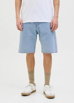 Мужские синие шорты jack & jones синий, m