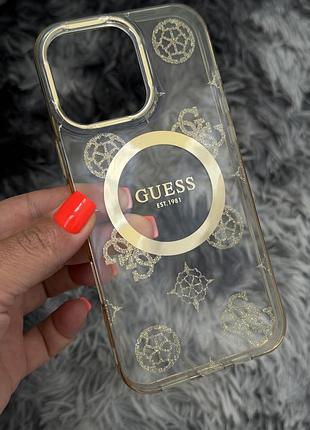 ❤️❤️❤️класний чохол на айфон 16 pro max guess. оригінал