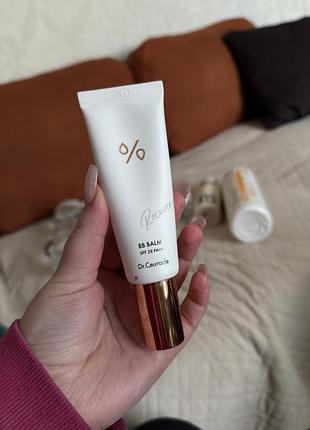 Матувальний bb крем-бальзам для обличчя dr.ceuracle recovery bb balm spf 28 pa++