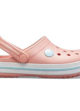 Crocs crocband melon ice blue original жіночі, крокси крокбенд оригінал рожеві з білою підошвою жіночі m8w10 (40-41)