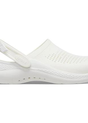 Crocs literide 360 almost white чоловічі жіночі унісекс, крокси лайтрайд 360 повністю білі оригінал m10w12 (43-44)