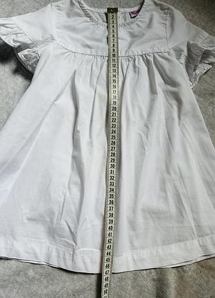 Котонове біле плаття zara 3