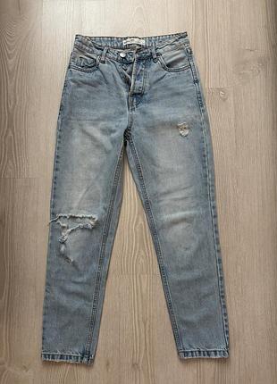 Джинси жіночі mom блакитні 👖