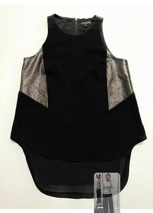 Отличная блуза с кожаными вставками американского бренда rag &amp; bone