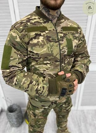 Куртка тактическая весенняя водоотталкивающая hunting multicam/демисезонная военная куртка рипстоп (арт.13882) xl