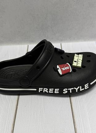 Дитячі сабо крокси crocs  dago 33 21,5 см чорний