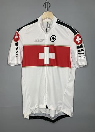 Чоловіча велоджерсі assos cycling body r&d швейцарія оригінал біла розмір xlg